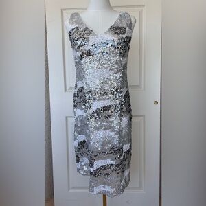 Studio One‎ Sequined V-Neck Tank Dress Size 10